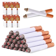 Fake Puff Cigarettes That Blow Smoke - 24 Pack - 3.25 Inch Realistic Faux Cigs
