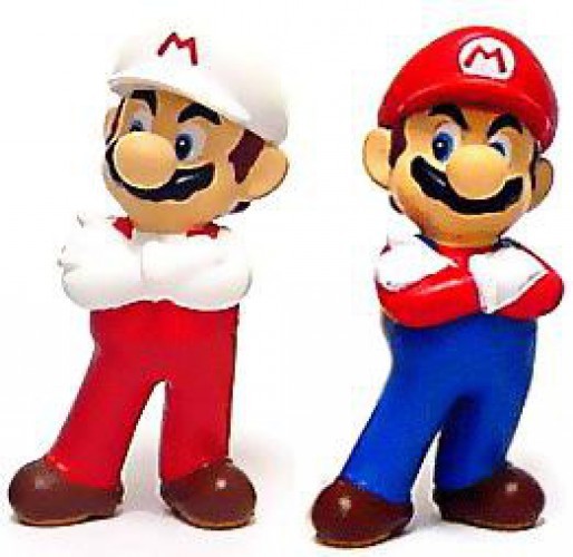 New Super Mario Bros Wii Mario PVC Figure Set | eBay