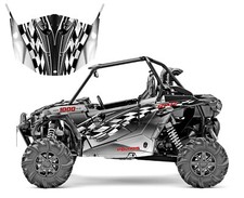 2013 - 2018 Polaris RZR 1000 XP Graphics Custom Wrap Kit 2500 Metal BW