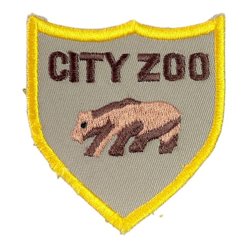 Lot 3 Vntg Sew On Shield Patches NOS Souvenir Yellowstone, Zoo, Corrections - Picture 4 of 7