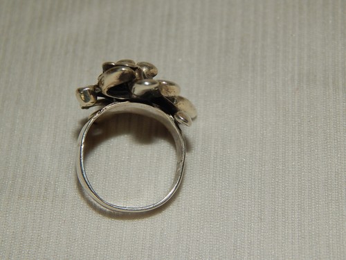 Ring Space Age Silber Einzelstück Goldschmiedearbeit - Picture 5 of 6