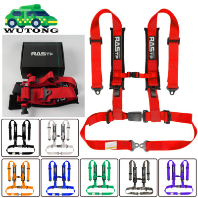 #ad #ad 4 Point 2quot; Racing Harness Seat Belt Button Release w Should Pad For ATV UTV $42.99