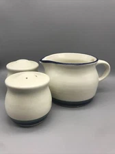 Pfaltzgraff Dishes Northwinds Salt & Pepper Shakers And Creamer Pitcher