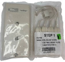 2WIRE DSL Phone Line Filter Kit - Wall Mount In-Line Phones Filters Brand New