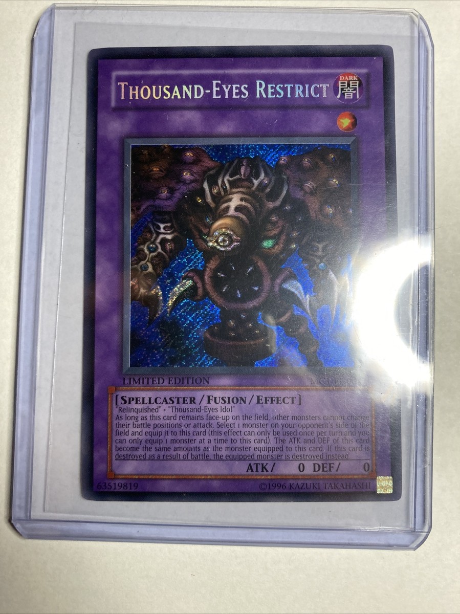 THOUSAND EYES 4枚セット Thousand-Eyes Restrict (MC1-EN004) - Secret Rare Limited ed