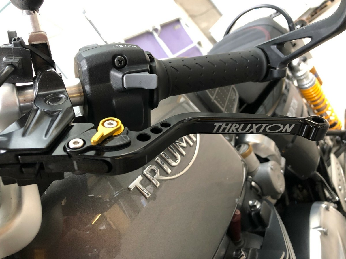 Levier De Vitesses Long CNC Or Pour Triumph Thruxton 2004-2013 - Neuf, Fabriqué En France