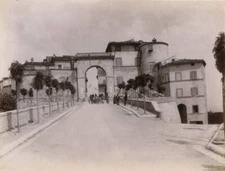 Rivellini gate Chianciano Tuscany Italy 1905 Historic Old Photo