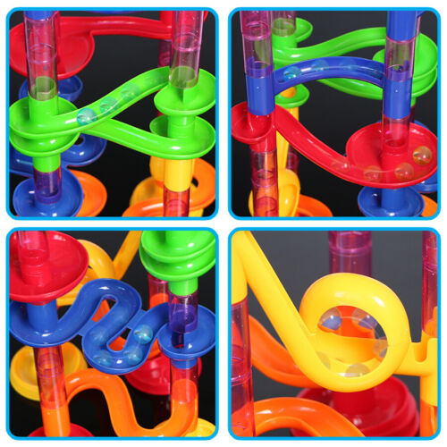 105Pcs Marble Run Race Construction Maze Ball Track DIY Building Block Kids Toy - Picture 4 of 7