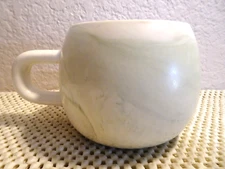 PROJECT 62 Stoneware Mug Cup White w/GREEN Marbled Swirl VGUC