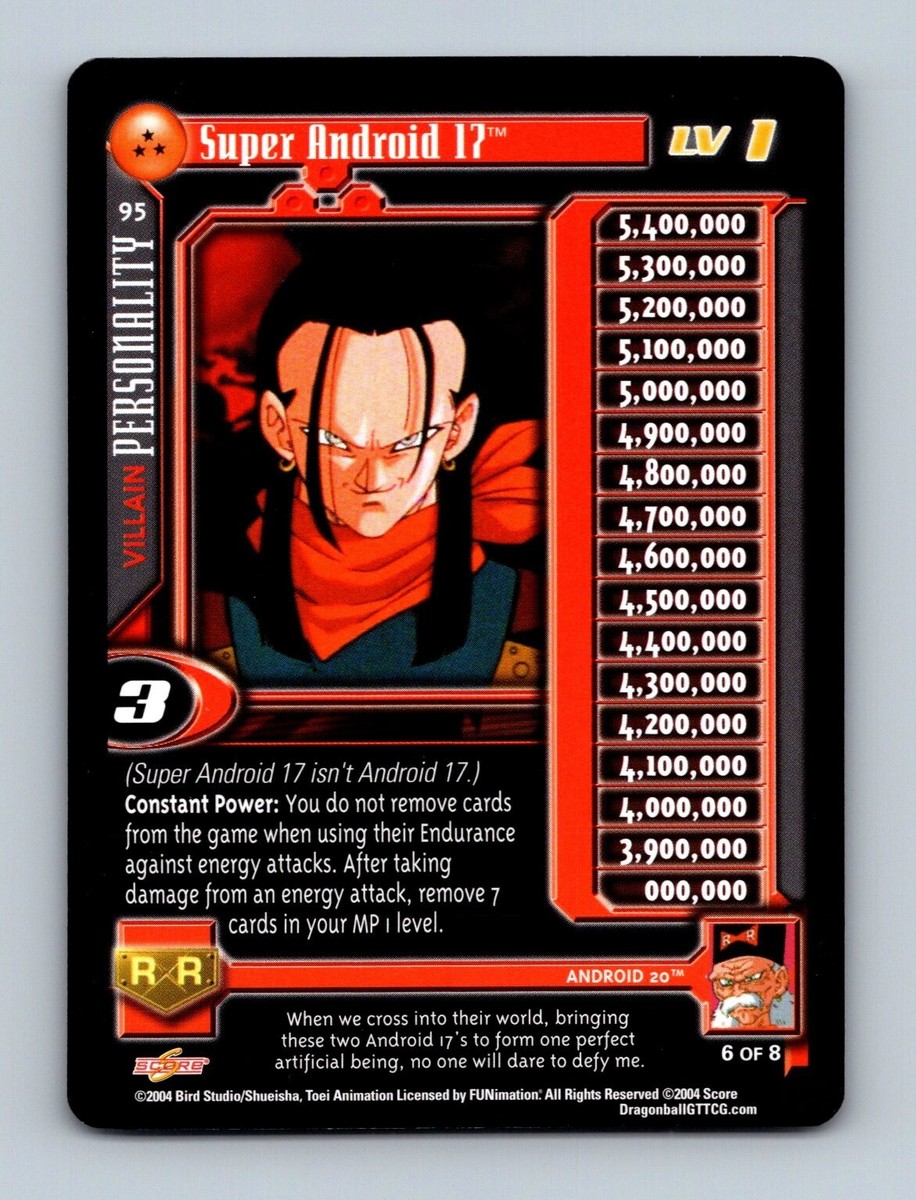 Dragon Ball GT TCG - Super Android 17 #95 - Personality Dragon Ball GT TCG - Super Android 17 #95 - Personality