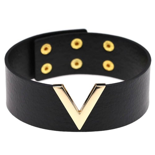 Collana girocollo punk pelle cuore girocollo borchie donna bigiotteria moda sal - Foto 35 di 45