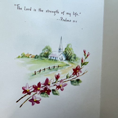 Vintage Encouragement Card The Sunshine Line Birds Church Ephemeral Christian - Bild 6 von 7