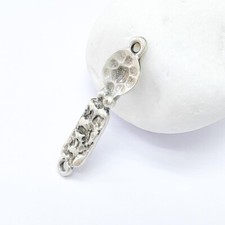 2 Organic Connector Charms, Boho Charm, Earring Charms, 38x10mm G36463