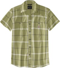 CARHARTT MEN'S RUGGED FLEX RELAXED FIT BUTTON UP SHIRT SMALL
