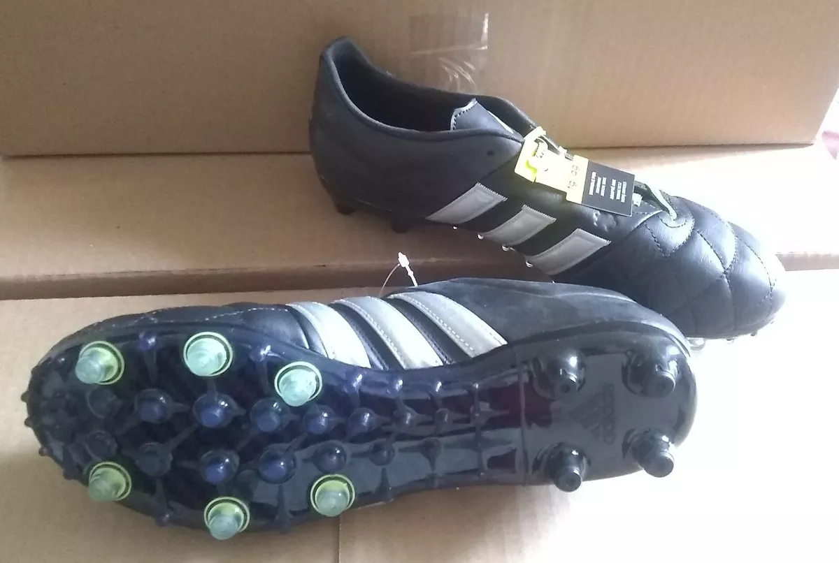 Adidas ACE 15.2 FG/AG Leather Blackout RARE Limited Edition sz | eBay