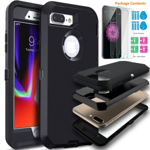 For iPhone 6 7 8 Plus SE 2 3 Protective Shockproof Cover Case + Screen Protector - Photo 1 sur 31