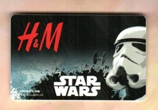 H&M ( France ) Star Wars, Storm Trooper, TIE Fighter ( 2016 ) Gift Card ( $0 )