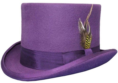 Top Hat Purple Wool Felt Quality 4 