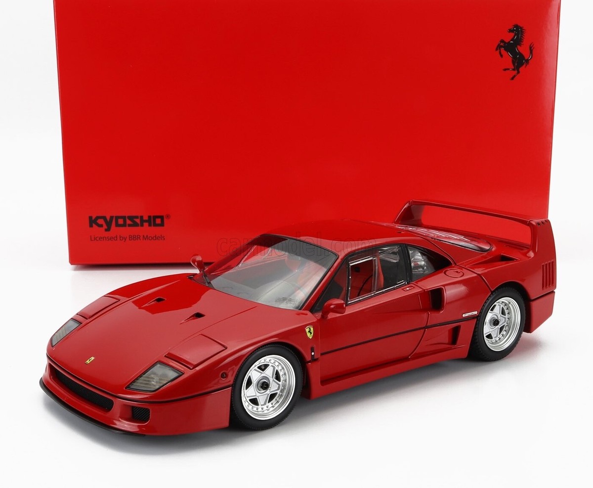 Kyosho 1/18 Ferrari F40 Light Weight With Lexan Windows 1987 Red  