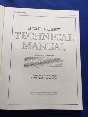 Star Trek Starfleet Technical Manual: Training Command Starfleet