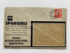 orig. Reklame Briefumschlag 1936 Spargiro Aerzen Hameln Pyrmont