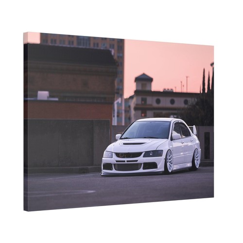 Mitsubishi Evo 8 High Resolution Museum Quality Horizontal Canvas Print #011 - Picture 4 of 10