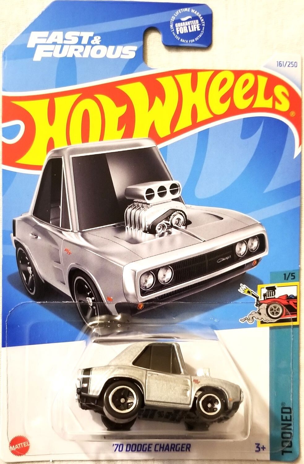 Hot Wheels - 2024 Tooned 1/5 '70 Dodge Charger 161/250 (BBHTD86)