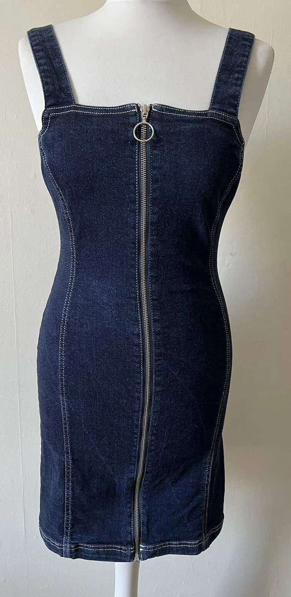 Topshop denim bodycon best sale dress