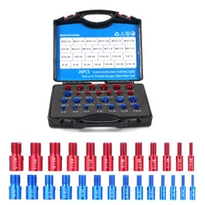 Nut and Bolt Thread Checker 26Pcs Male/Female Gauge 14 Inch & 12 Metric A3W3