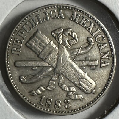 1883 MEXICO 1 CENTAVO UN - NICE COIN - REPUBLICA MEXICANA -(38-20)