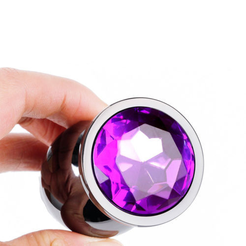 Diamond Stainless Steel Jeweled Anal Butt Plug Orgasm Stimulator Multi-colors - Bild 6 von 10