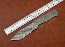 Clip point blank blade 8.5" hand forged Damascus steel knife, 325" Cutting edge