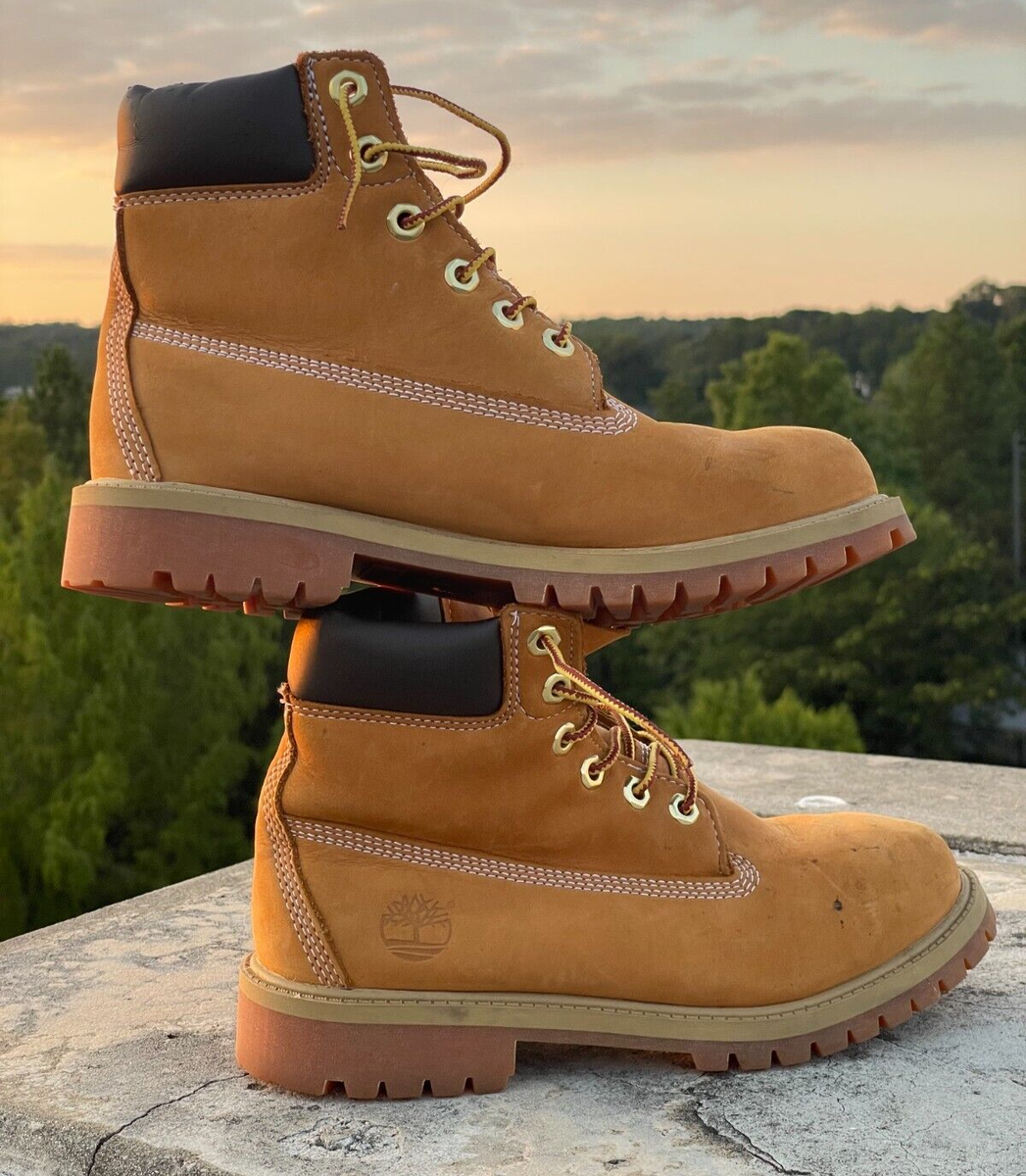 Timberland Junior Boots Size Ankle Combat Waterproof Nubuck