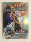 2025 Topps Chrome De'Aaron Fox Refractors Aqua (RAW)