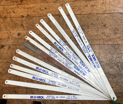 14 NOS Blu Mol 1232UL Hacksaw Blades 32T