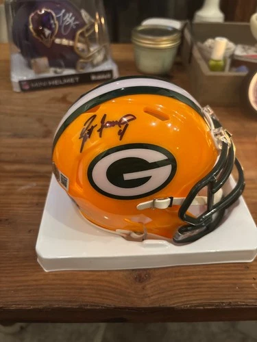 Brett Favre Signed Green Bay Packers Mini Helmet Autograph Authentic