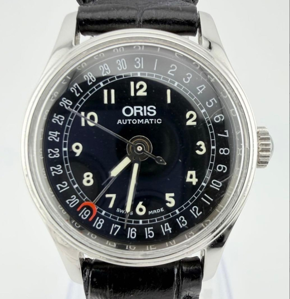Used Working Oris 7405B Pointer Date Automatic Bl… - image 1
