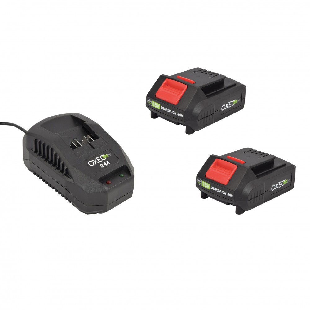 Chargeur rapide 2.4A avec double batterie 18V Easy Full haute performance