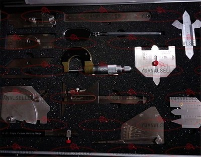 13 Pieces Weld Gauge Stainless Steel Welding Measure Gauge kits Combine Suit *gb