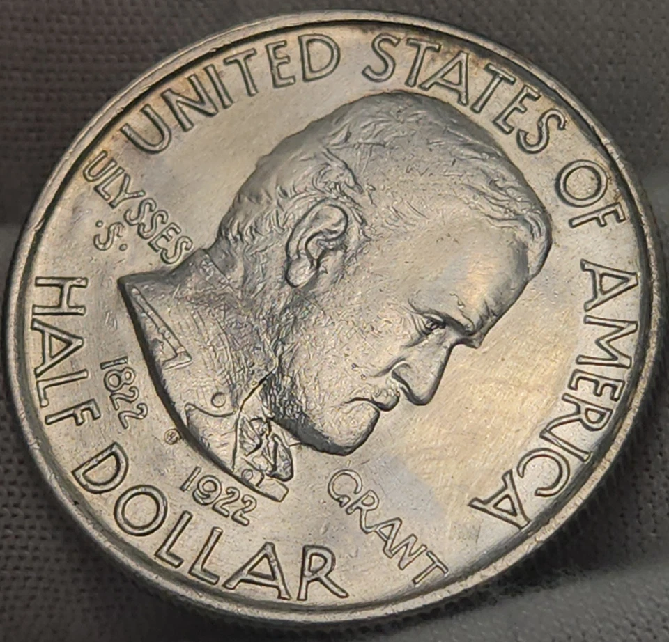 🌟 1922 Grant No Star Commem Half Dollar Choice BU ~ Great Eye Appeal ~ CH-GR - Image 3 of 4