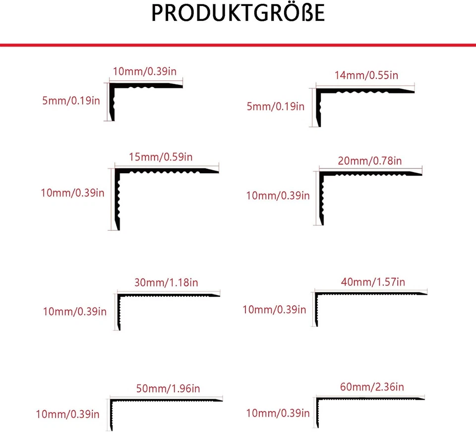Profilo Angolare Protezione Bordo 90CM*3 Pezzi in Alluminio, Protezione per Ango - Immagine 3 di 4