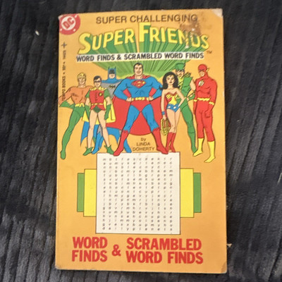 DC Super Friends Word Finds & Scrambled Word Finds PB Linda Doherty Ages 4-8