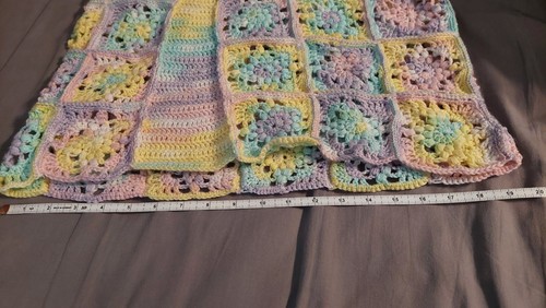Handmade Crochet Pastel Grannysquare Skirt.made With Acrylic Yarn. - Picture 7 of 11