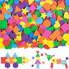 00 Pcs Foam Stickers Sheets Foam Shapes Sticker Self 16 Multicolor