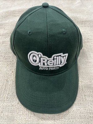 Men s Green O reilly Auto Parts Hook & Loop Adjustable Hat One Size Fits All 