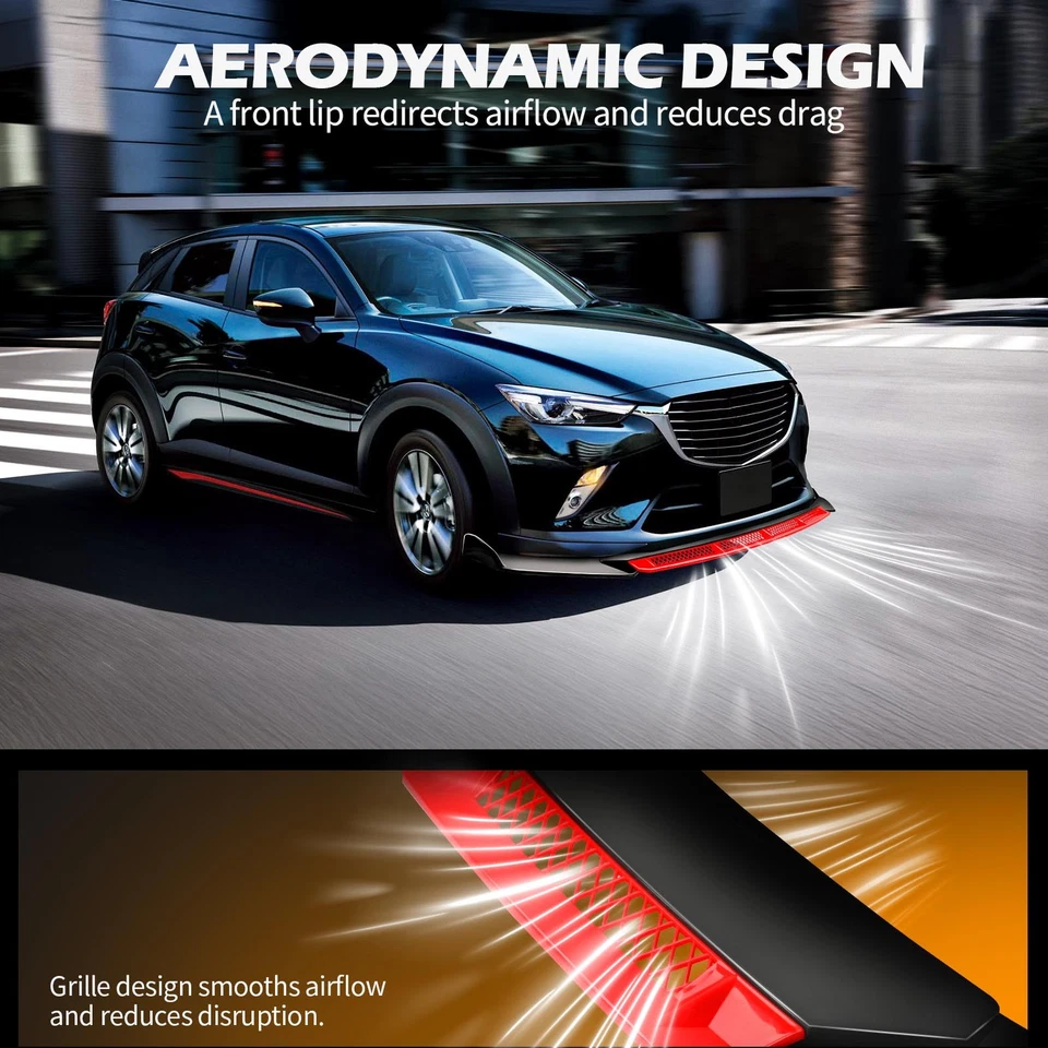 Kit de carrocería divisor alerón inferior labio parachoques delantero brillante sedán serie 3 E46 M3 Foto 3 de 4