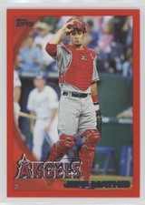 2010 Topps Factory Set Red 288/299 Jeff Mathis #504 0f8