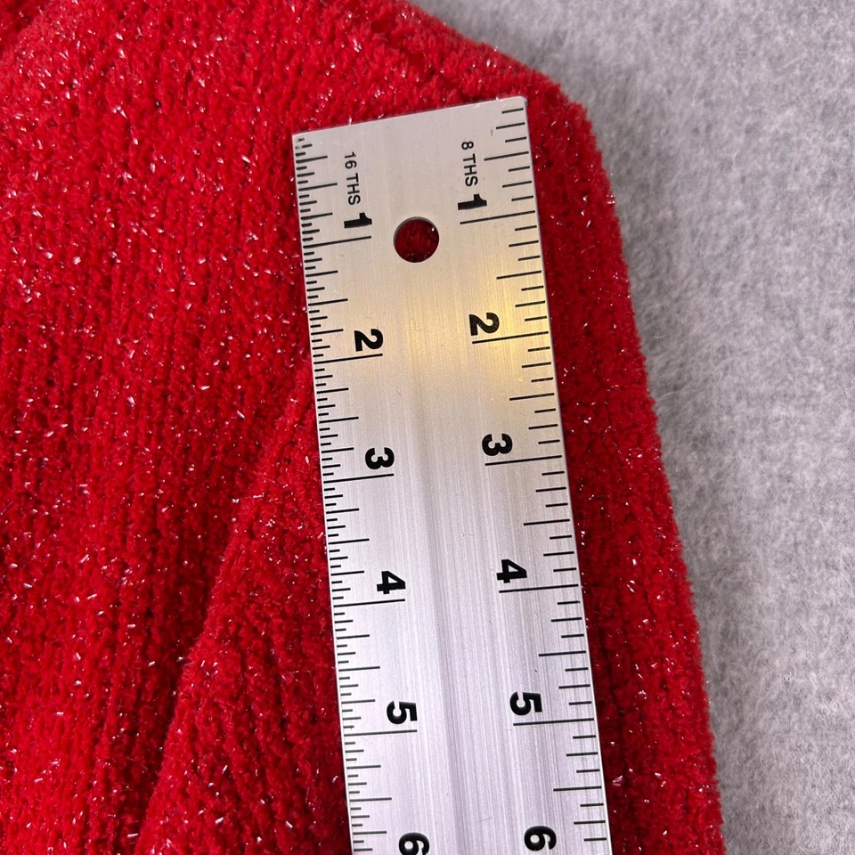 Suéter Michael Kors Para Mujer XL Rojo Brillante Brillante Pullover Cuello Redondo Clásico Nuevo con Etiquetas Foto 4 de 4