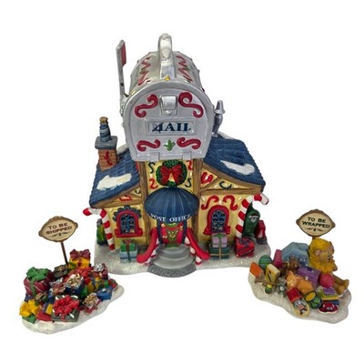 Lemax Santa Claus Post Office Christmas Village Lit Santas Wonderland Box Read