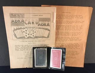 Nick Trost original ABRA CARD ABRA vintage rare